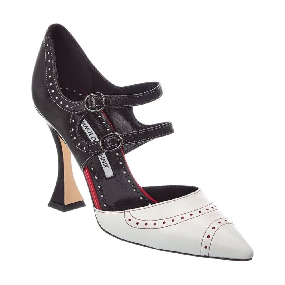 Manolo Blahnik Monzubo 105 Leather Pump, Black